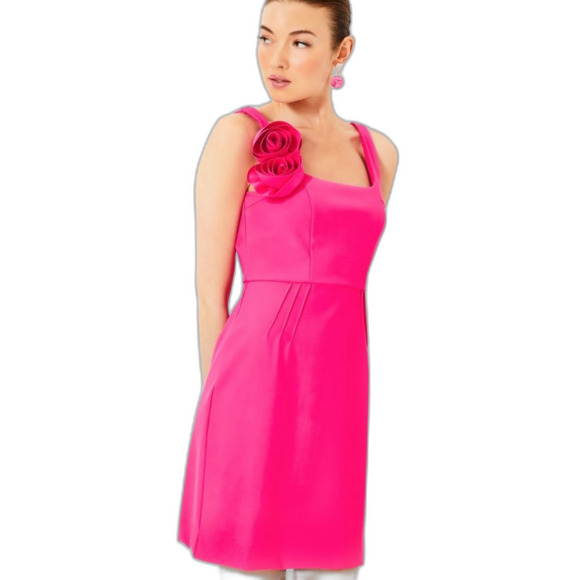 NWT Lilly Pulitzer Jade dress Passion Fruit Pink. Size 14 - Picture 2 of 12